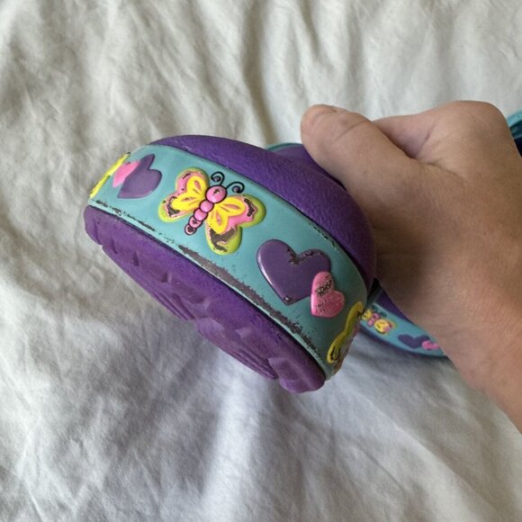 Purple Butterfly Light Up Crocs (size 8) - Picture 2 of 6